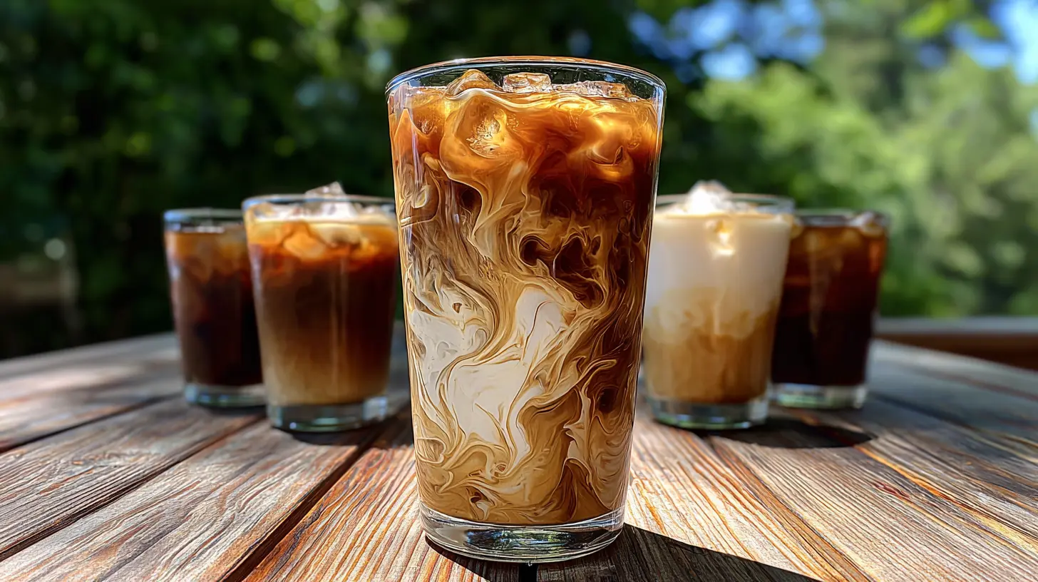 Iced Latte Making Process