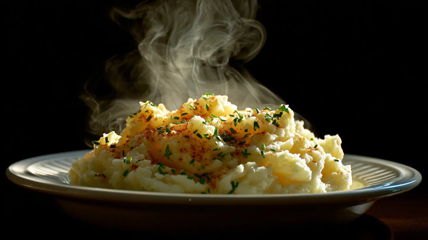 Creamy mashed potatoes in a bowl