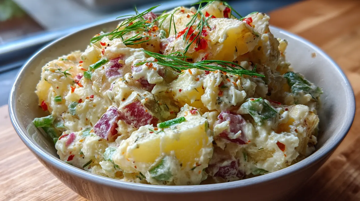 Making potato salad