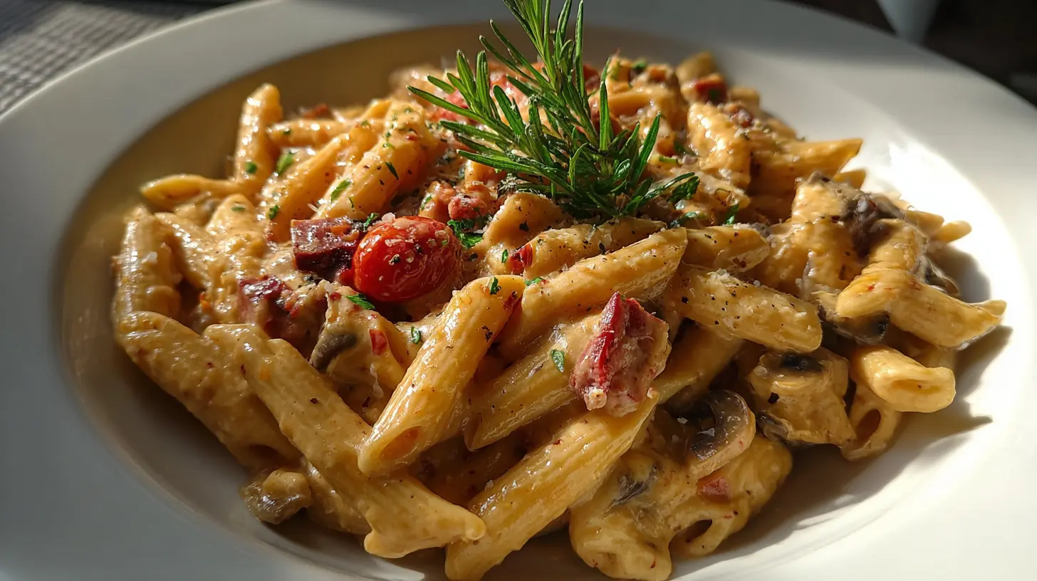 Creamy Tuscan Pasta Steps