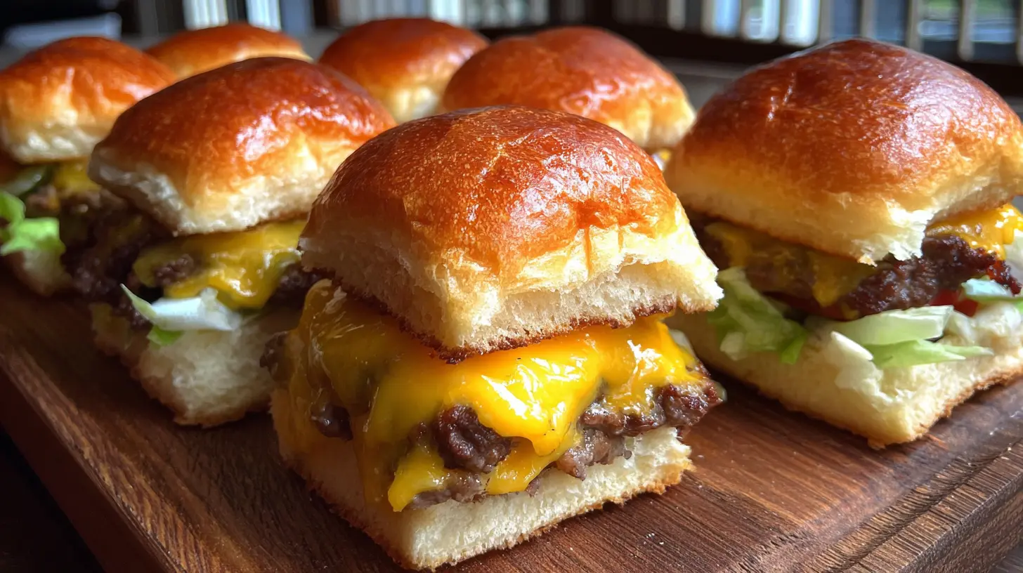 Easy Cheeseburger Sliders Process