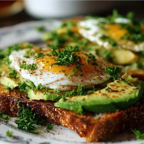 A stack of perfectly cooked French Toast drizzled with syrup and berries.