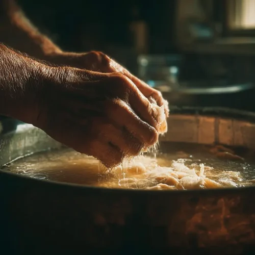 Plate of honey garlic chicken garnished with parsley