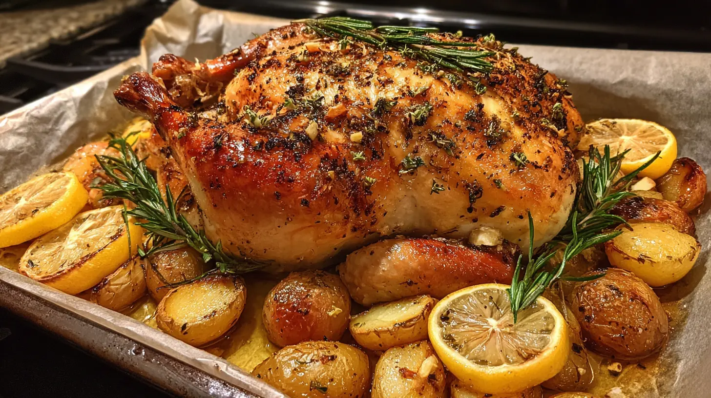 Lemon Herb Roasted Chicken Preparation