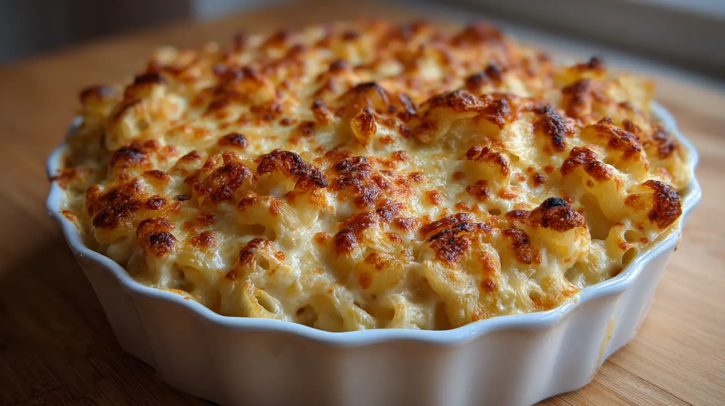 Mac and cheese in skillet