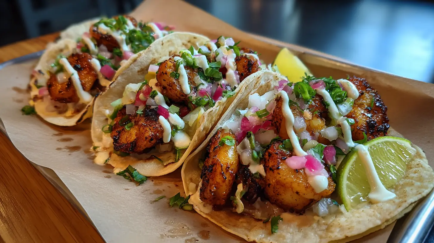 Cooking shrimp for tacos