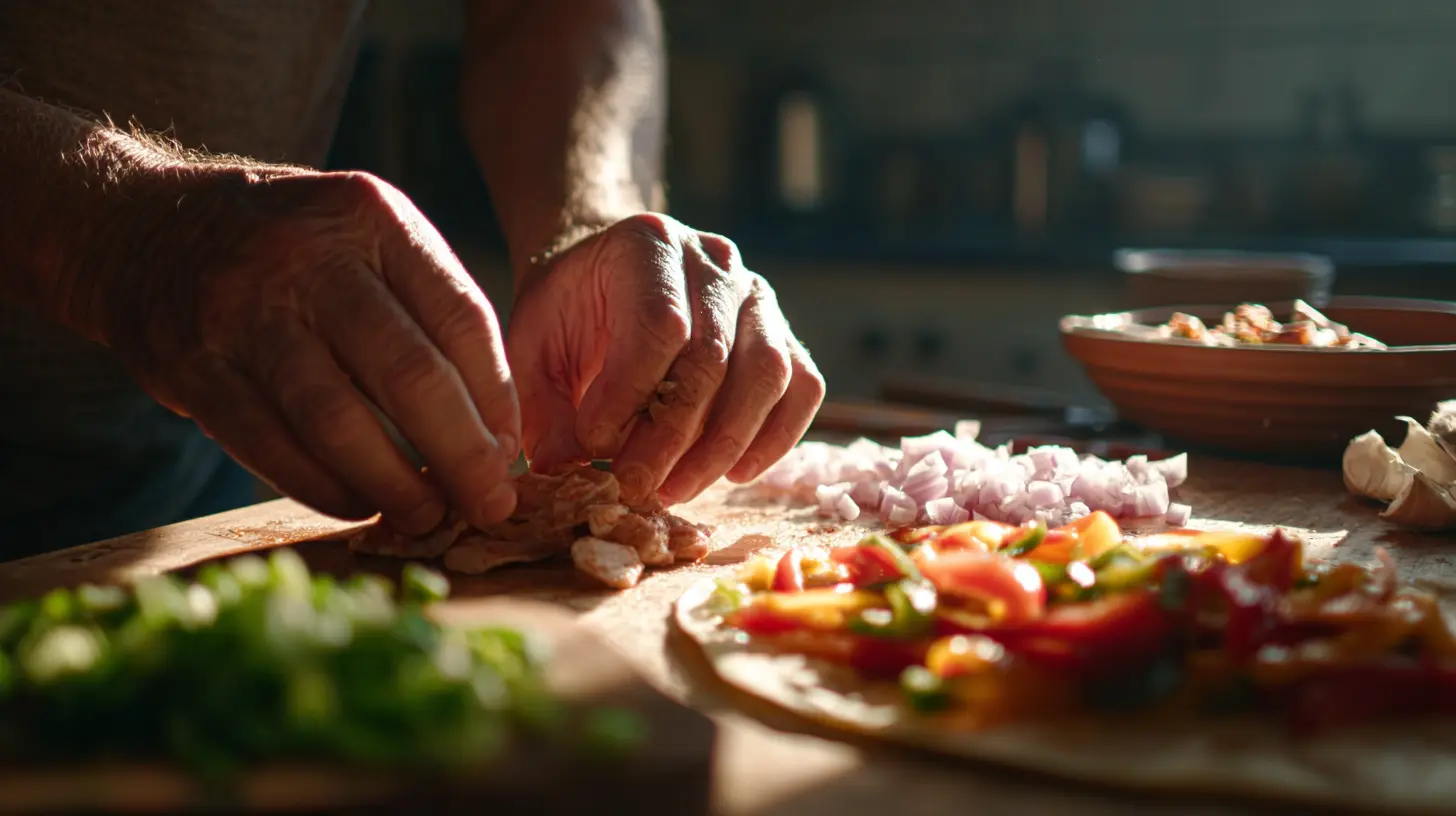 Perfectly cooked fajitas
