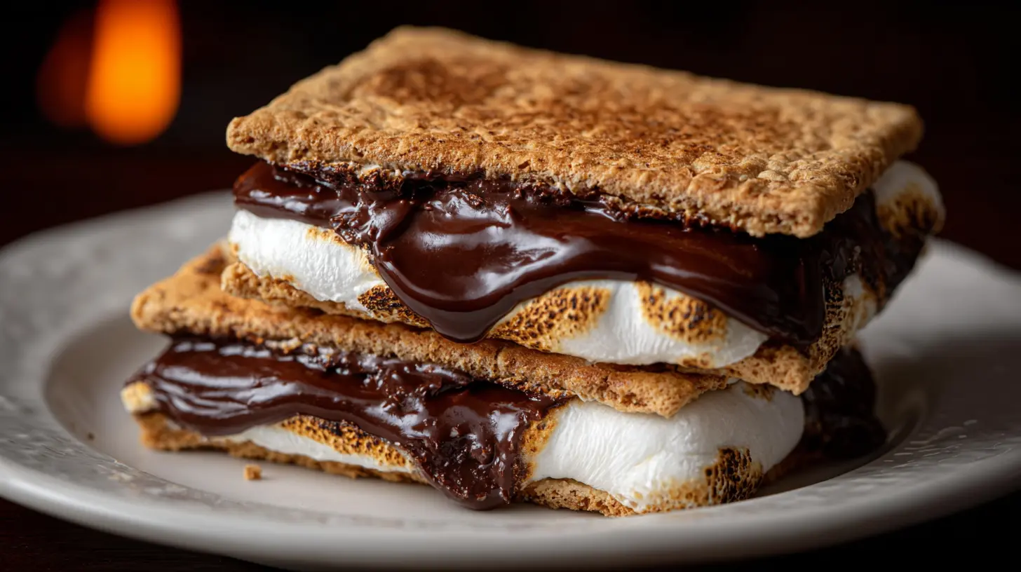 S'mores cooking process