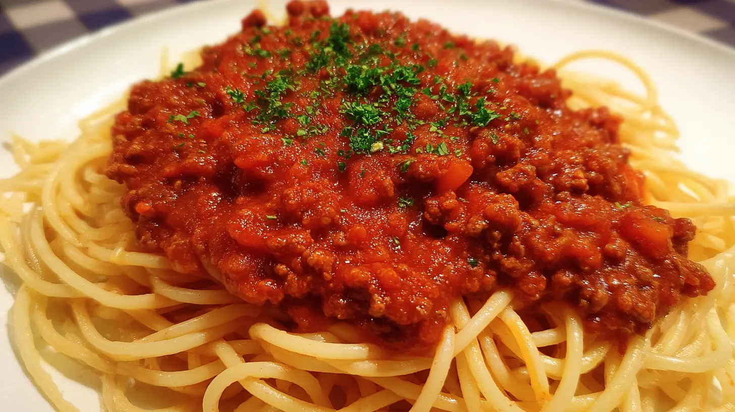 Spaghetti Bolognese Steps