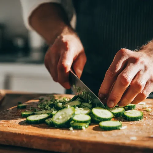 A vibrant strawberry spinach salad in a white bowl with vinaigrette.