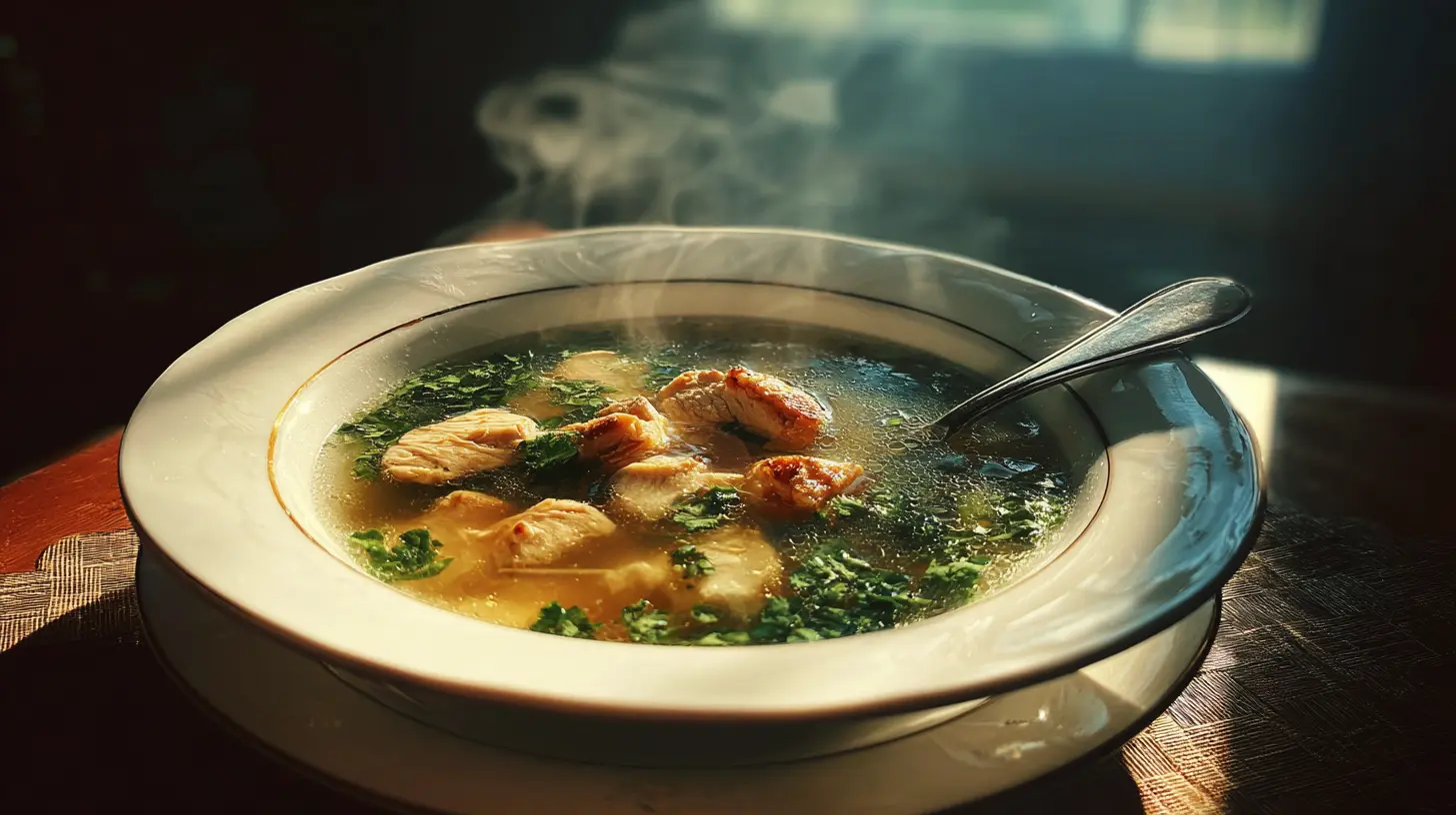 Chicken soup preparation