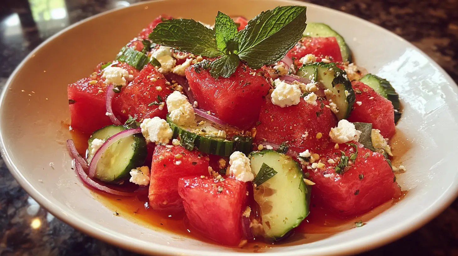 Watermelon Feta Salad Instructions