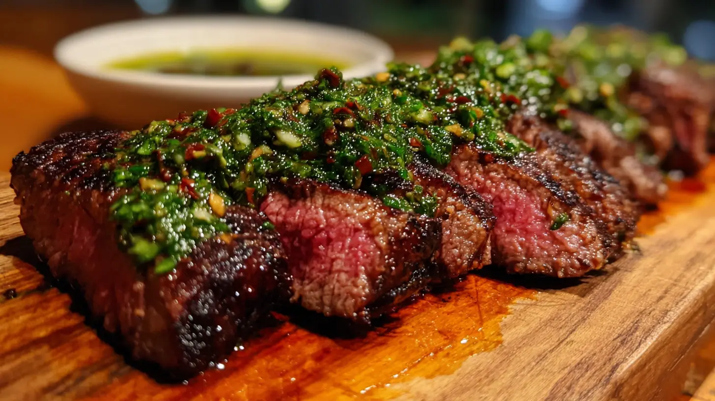 Chimichurri Steak Preparation
