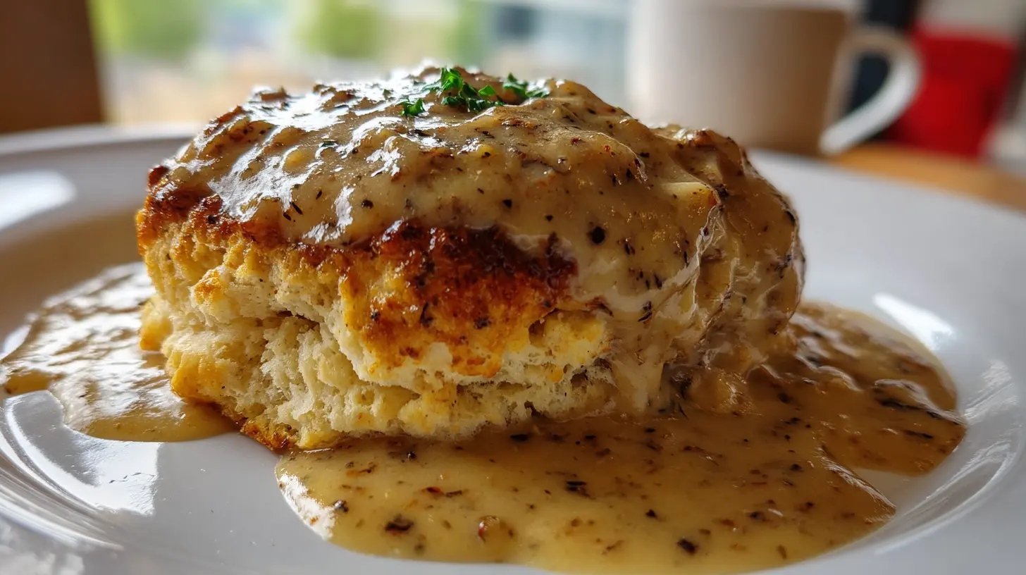 Step-by-step biscuits and gravy
