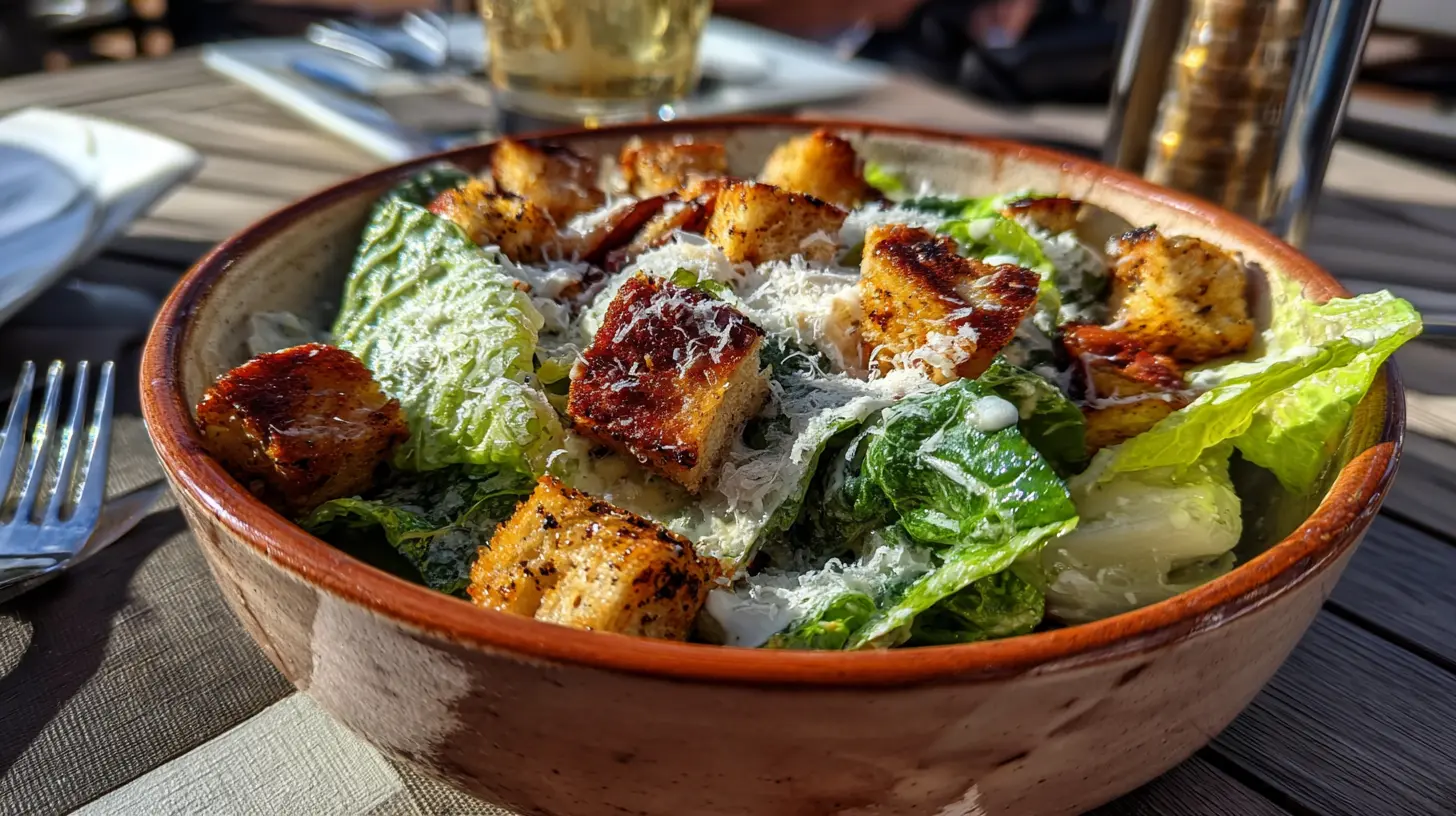 Caesar Salad Preparation