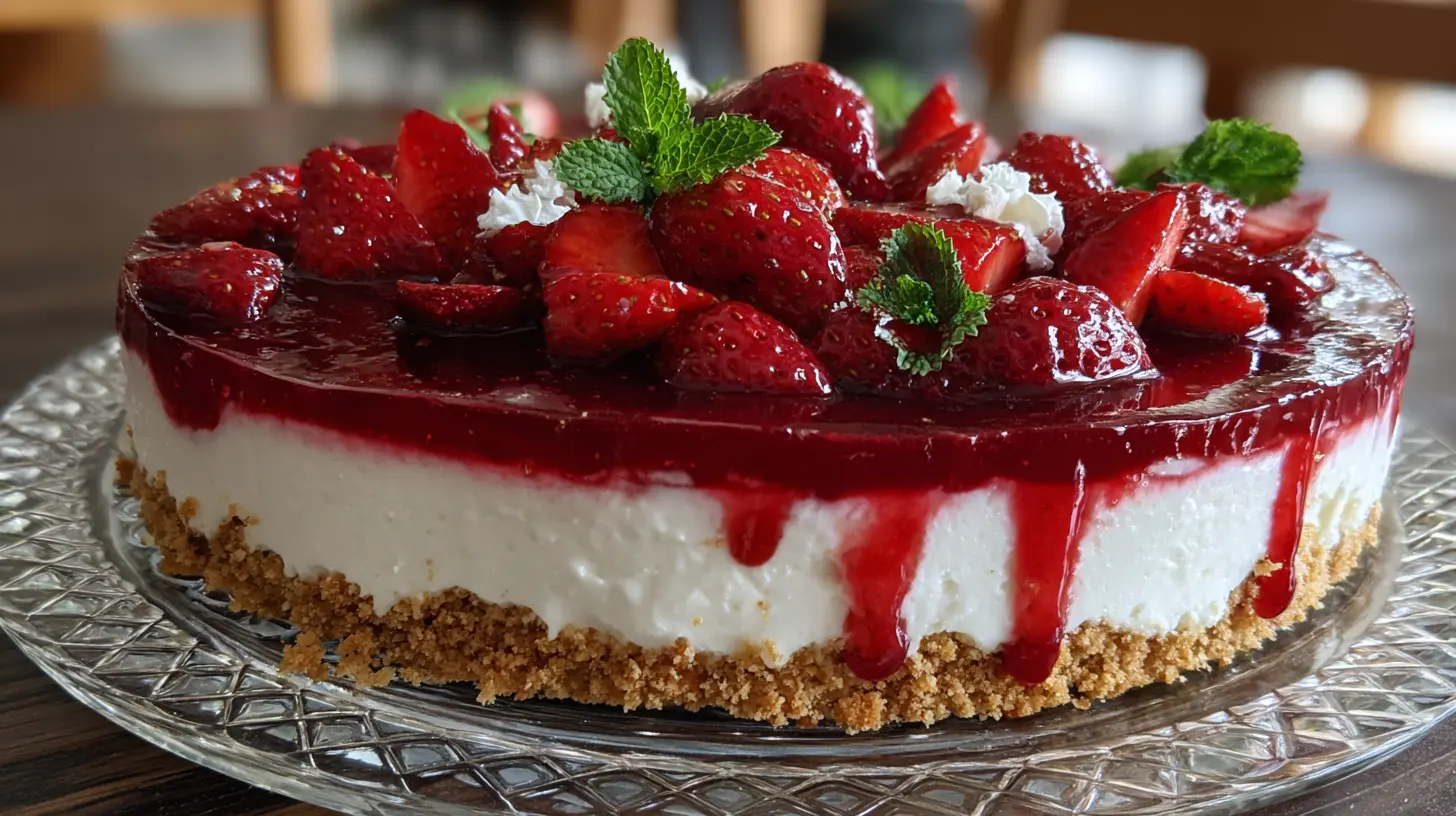 Step-by-step no-bake cheesecake preparation