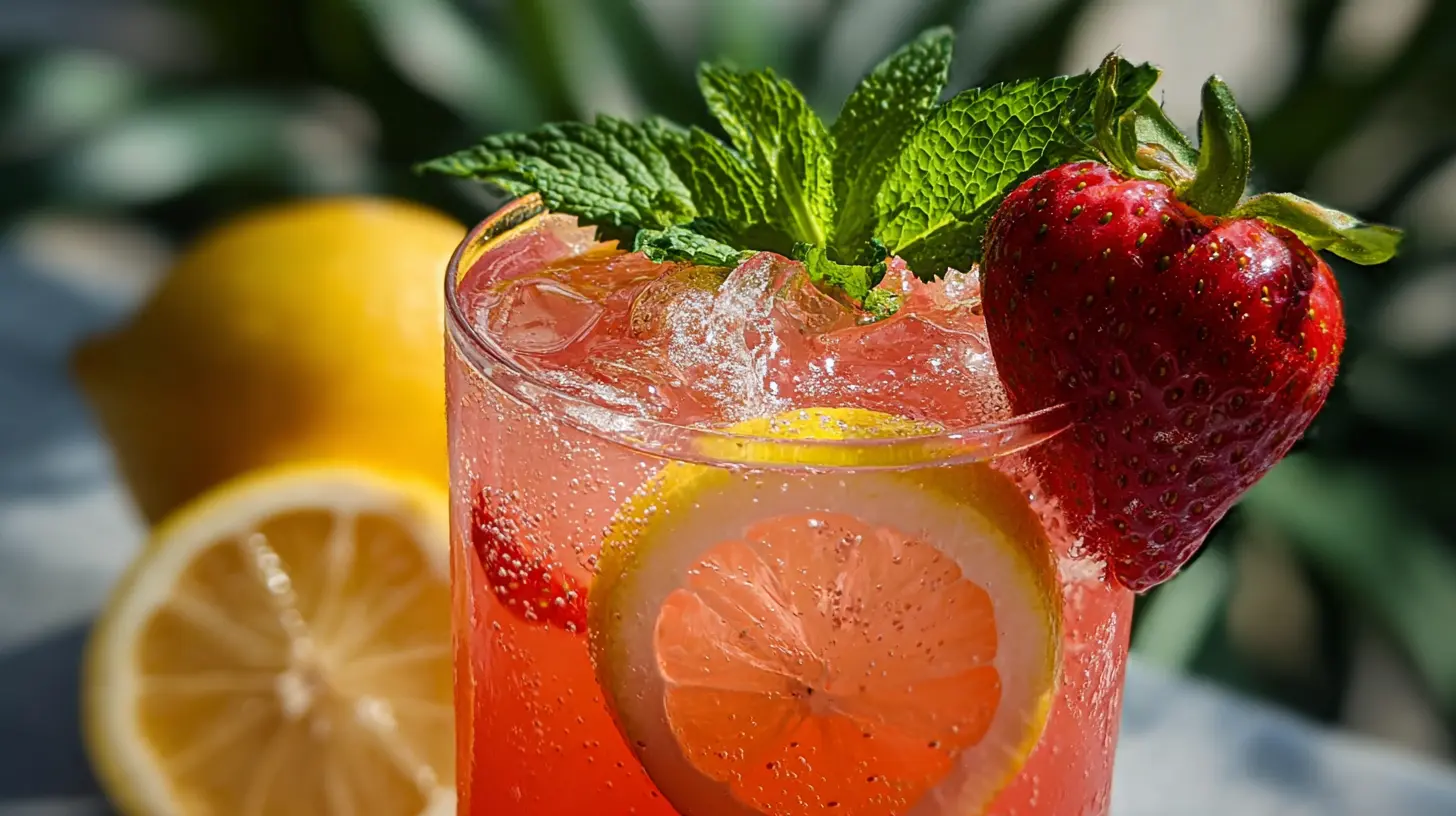 Making Strawberry Lemonade Step by Step