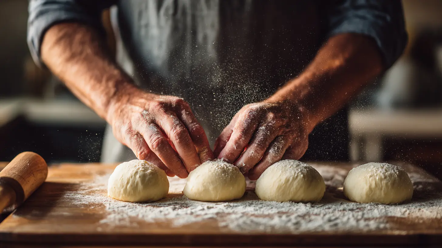 Proper texture of dinner roll dough