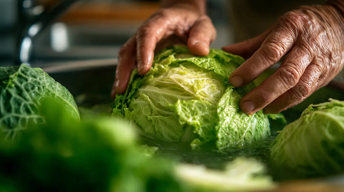 Bowl of Finished Viral Cabbage Boil Soup