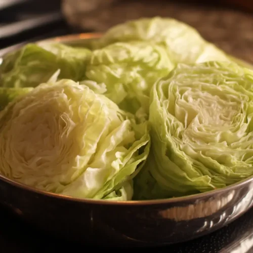 A steaming hot Cabbage Boil in a large pot, ready to serve